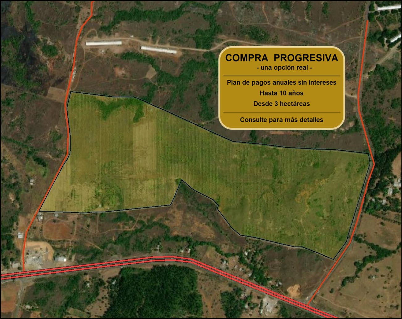 Imagen 5 – vista satelital con aviso de Compra Progresiva