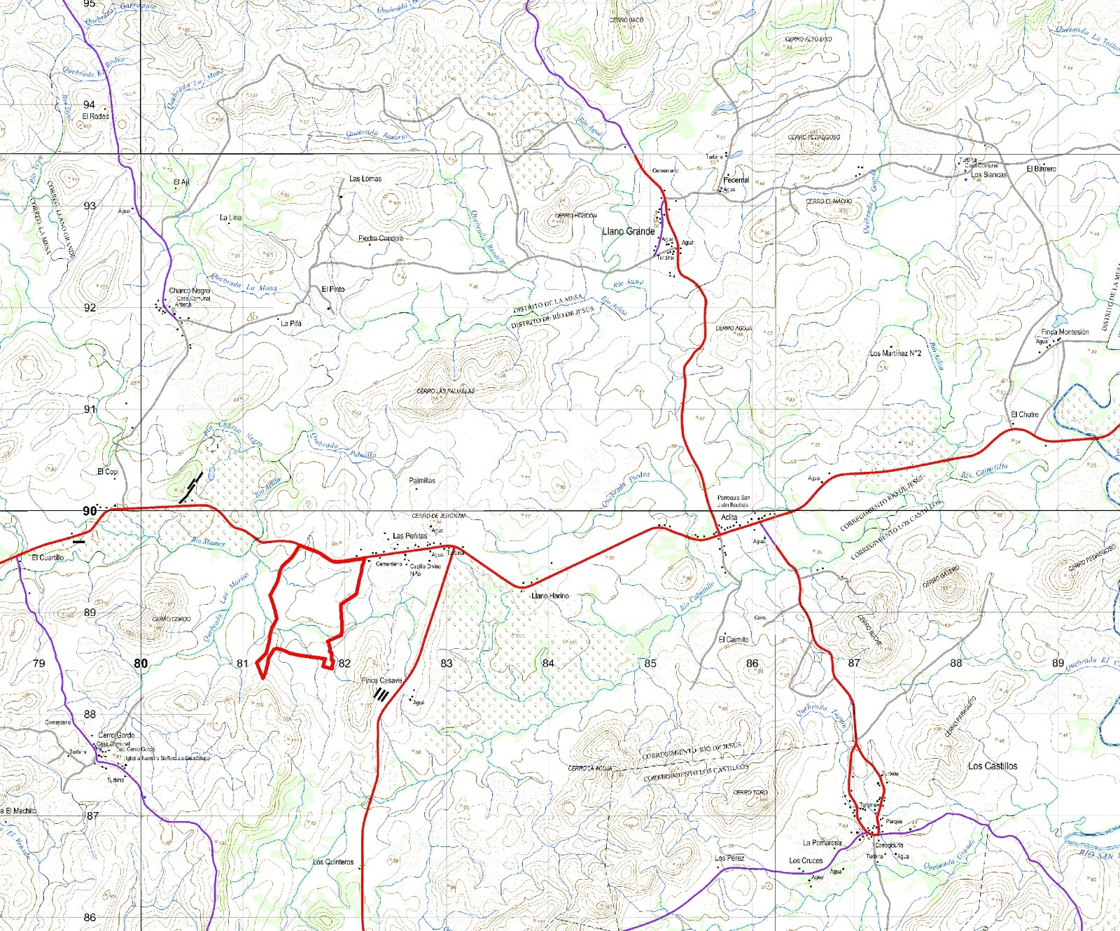 Imagen 4 – ubicación detallada de Las Peñitas