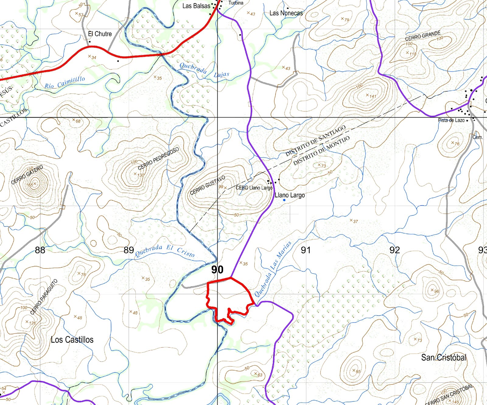 Imagen 4 – ubicación detallada de Llano Largo