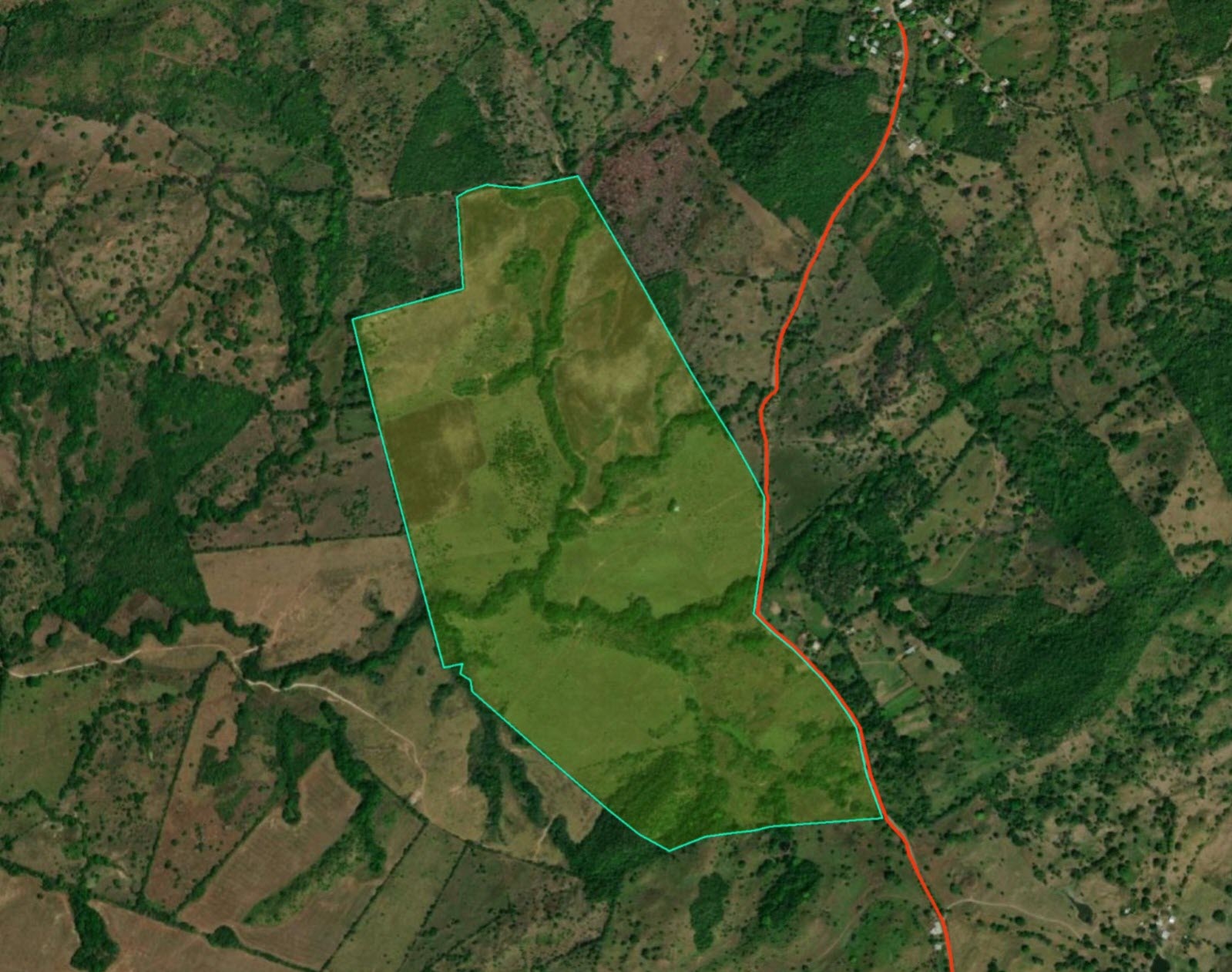 Imagen 2 – vista satelital de Los Algarrobos