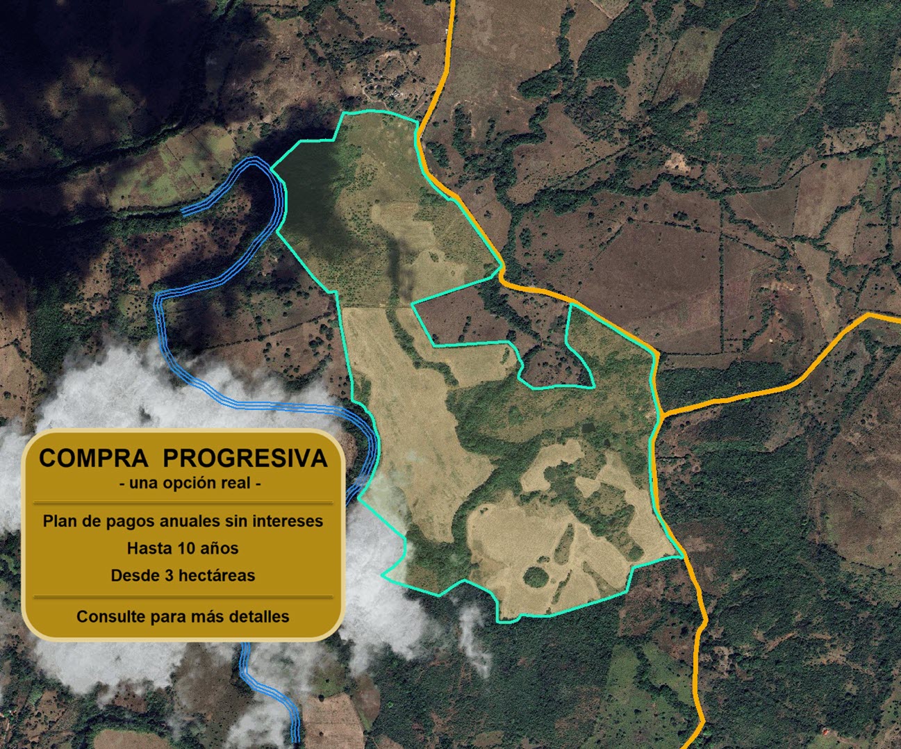 Imagen 5 – vista satelital con aviso de Compra Progresiva