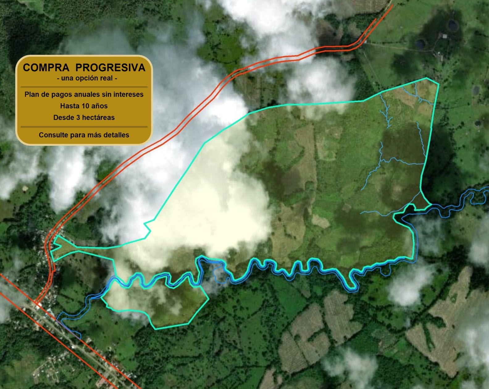 Imagen 5 – vista satelital con aviso de Compra Progresiva